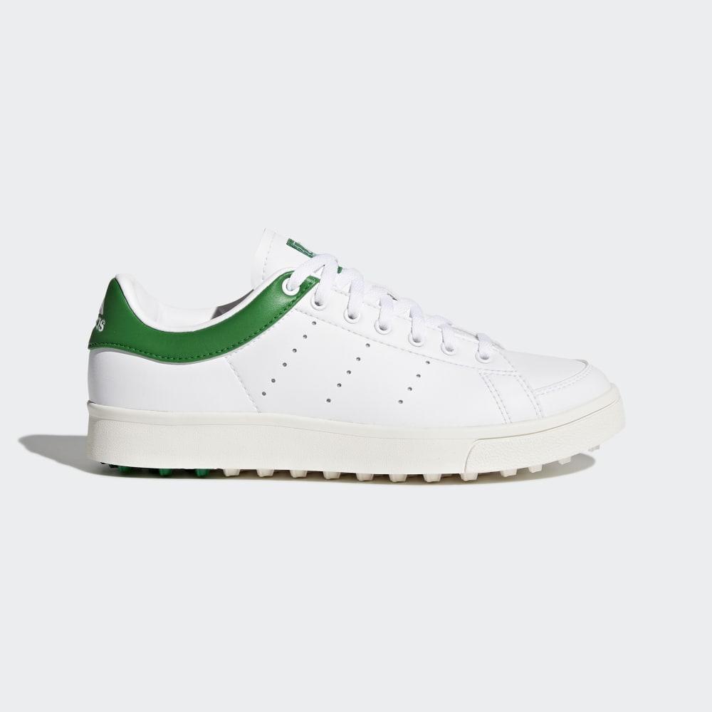 Adidas Boys' Adicross Classic Golf Shoes White/Green Ireland F33759